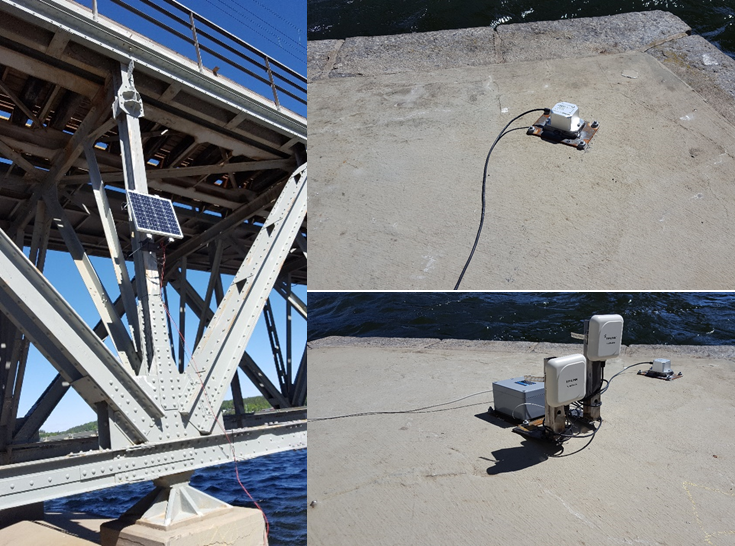 SST400 inclinometer used on bridge