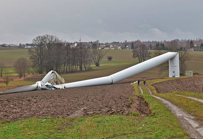 wind turbine accident