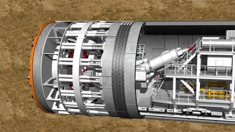 shiled tunneling machine tilt monitoring