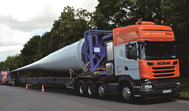 fan blade transport