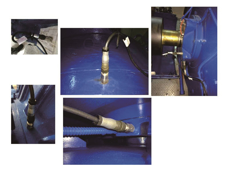 vibration points inside wind turbines